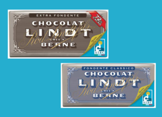 Limited edition delle classiche tavolette di cioccolato Lindt