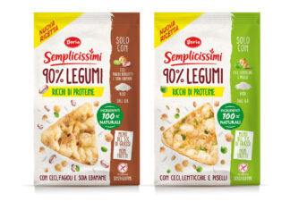 Doria Semplicissimi 90% Legumi: i nuovi snack di legumi, ancora più croccanti e gustosi!